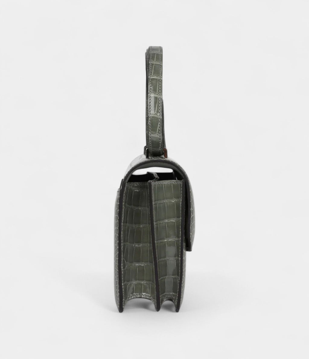 HMConstance 18 Gris Ciment Shiny Alligator Palladium Hardware