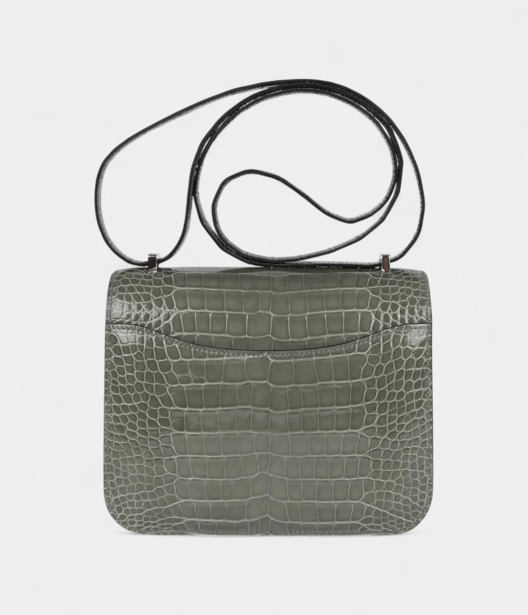 HMConstance 18 Gris Ciment Shiny Alligator Palladium Hardware