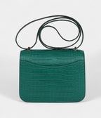 HMConstance 18 Malachite Matte Alligator Gold Hardware