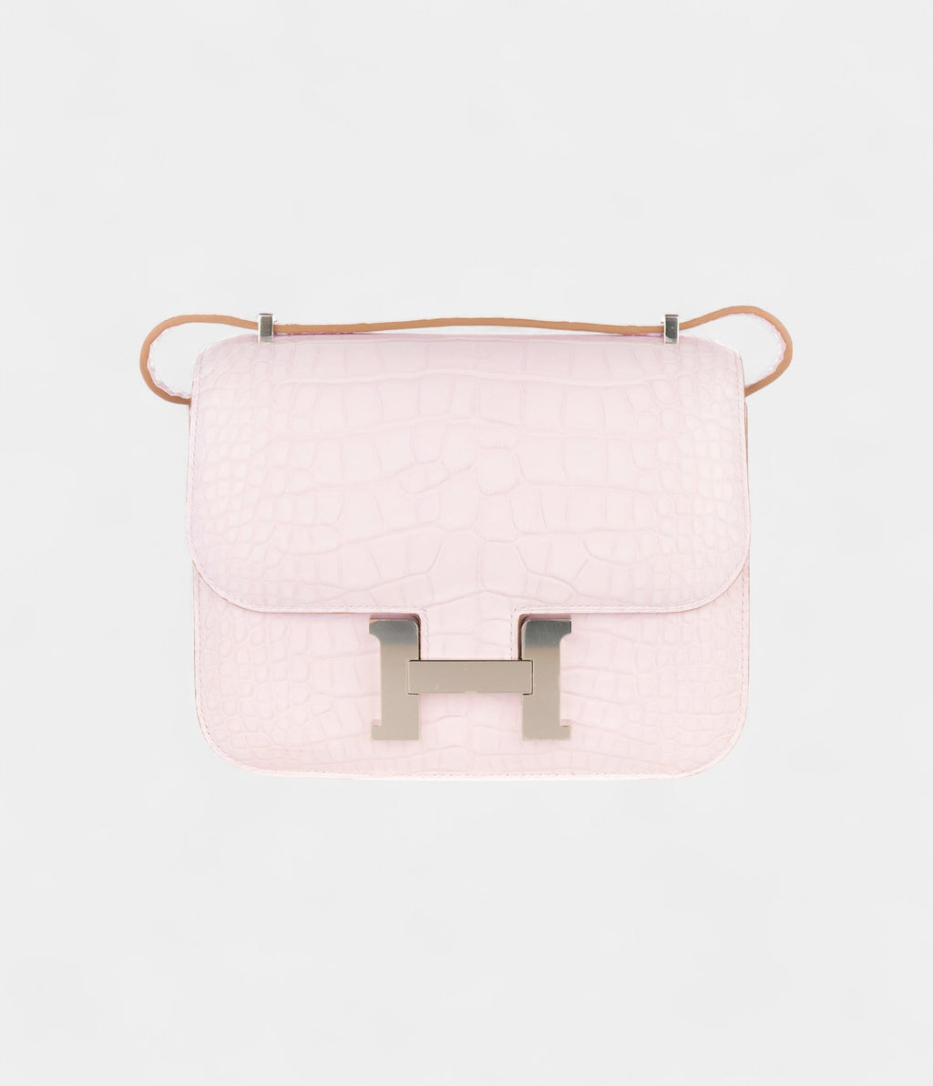 HMConstance 18 Mauve Pale Matte Alligator Palladium Hardware