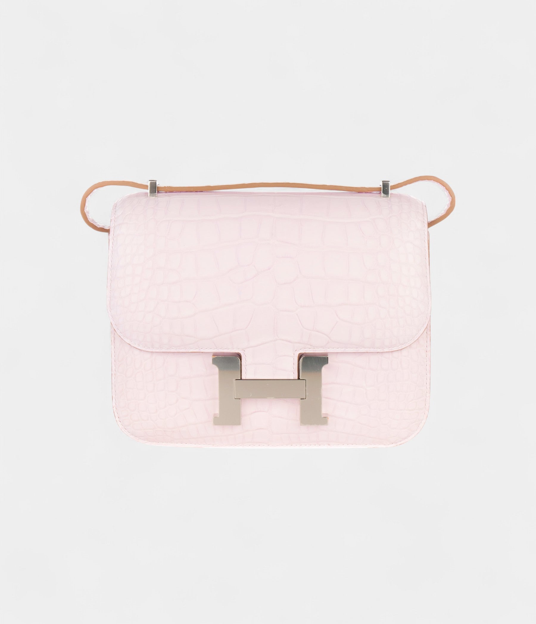 HMConstance 18 Mauve Pale Matte Alligator Palladium Hardware
