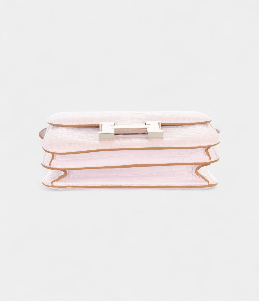 HMConstance 18 Mauve Pale Matte Alligator Palladium Hardware