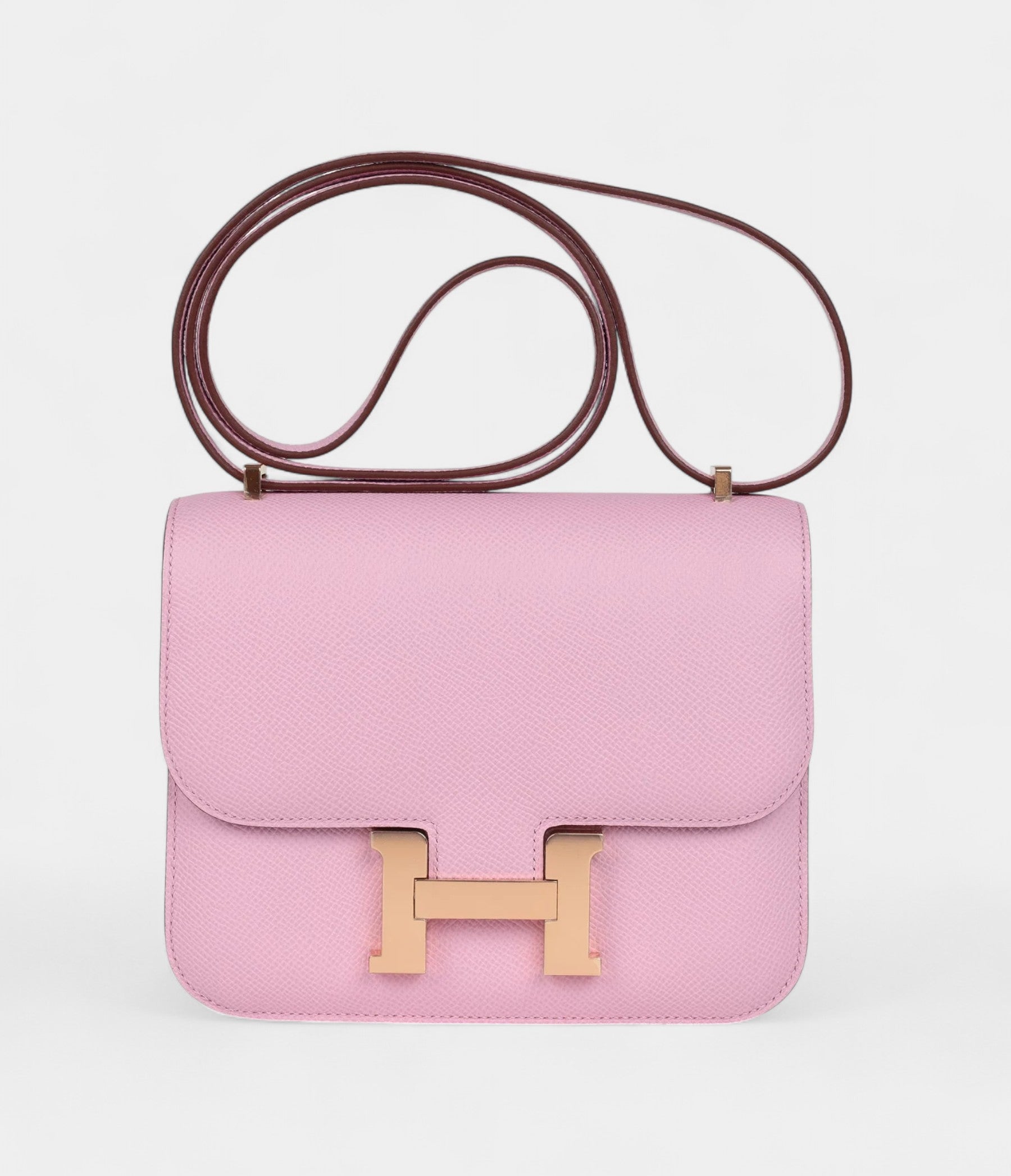HMConstance 18 Mauve Sylvestre Epsom Rose Gold Hardware