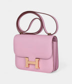 HMConstance 18 Mauve Sylvestre Epsom Rose Gold Hardware