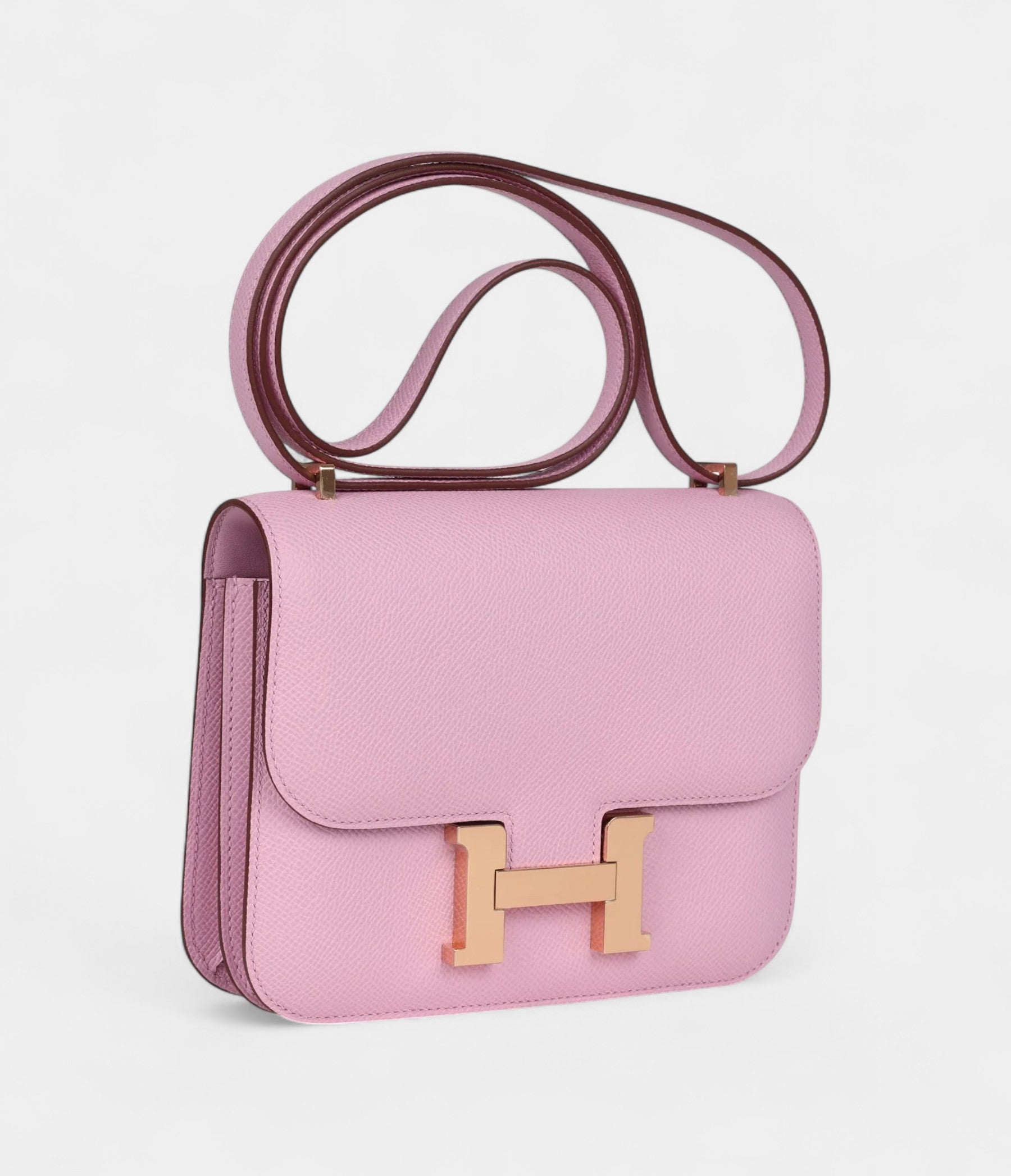 HMConstance 18 Mauve Sylvestre Epsom Rose Gold Hardware