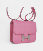 Hermes Constance 18 Mini Bag 5P Pink Epsom Palladium Hardware