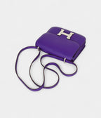 Hermes Constance 18 Mini Very Rare Crocus Purple Epsom Palladium
