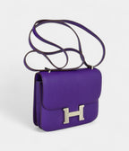 Hermes Constance 18 Mini Very Rare Crocus Purple Epsom Palladium