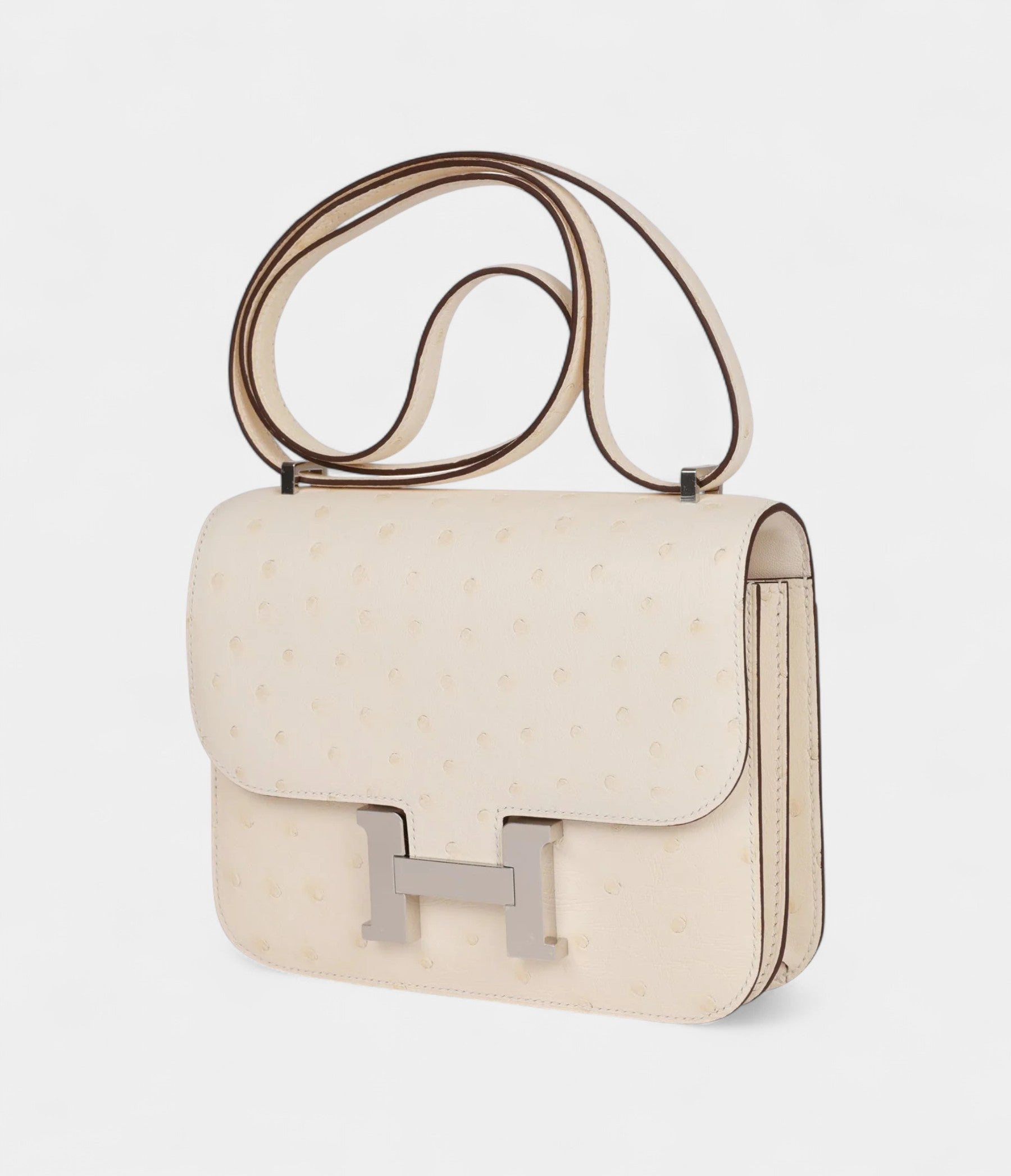 HMConstance 18 Nata Ostrich Palladium Hardware