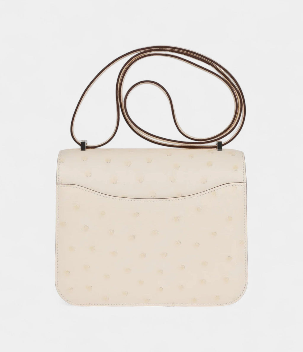 HMConstance 18 Nata Ostrich Palladium Hardware