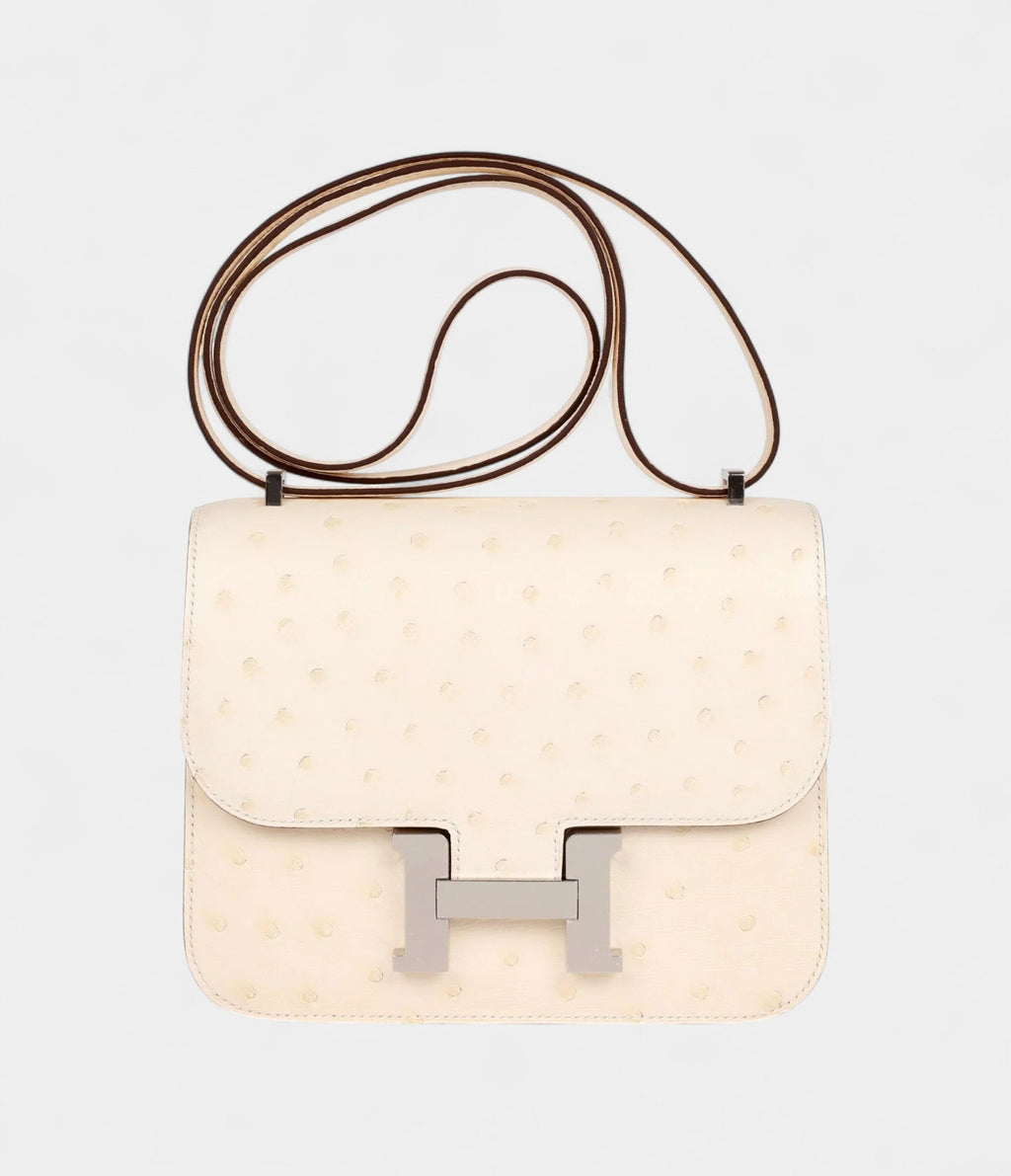 HMConstance 18 Nata Ostrich Palladium Hardware