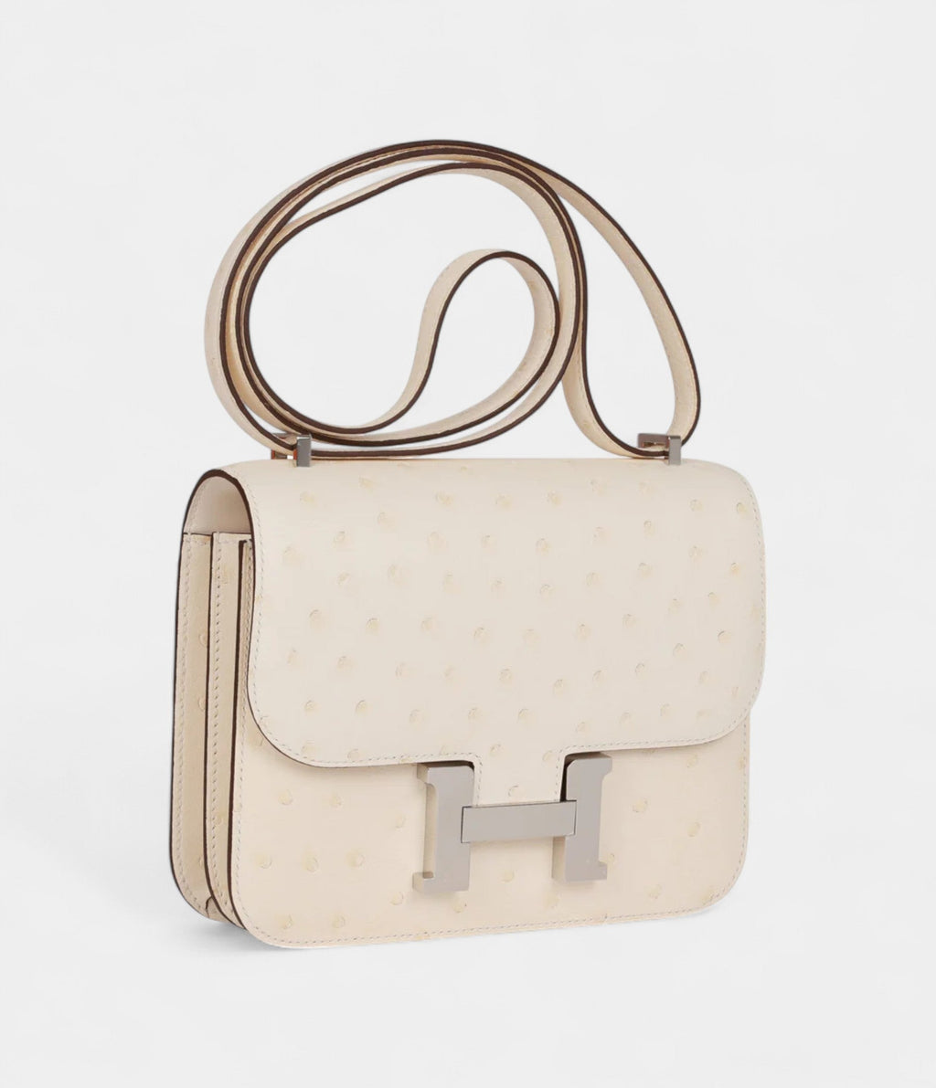 HMConstance 18 Nata Ostrich Palladium Hardware