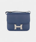 HMConstance 18 Navy Blue Epsom Palladium Hardware