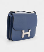 HMConstance 18 Navy Blue Epsom Palladium Hardware