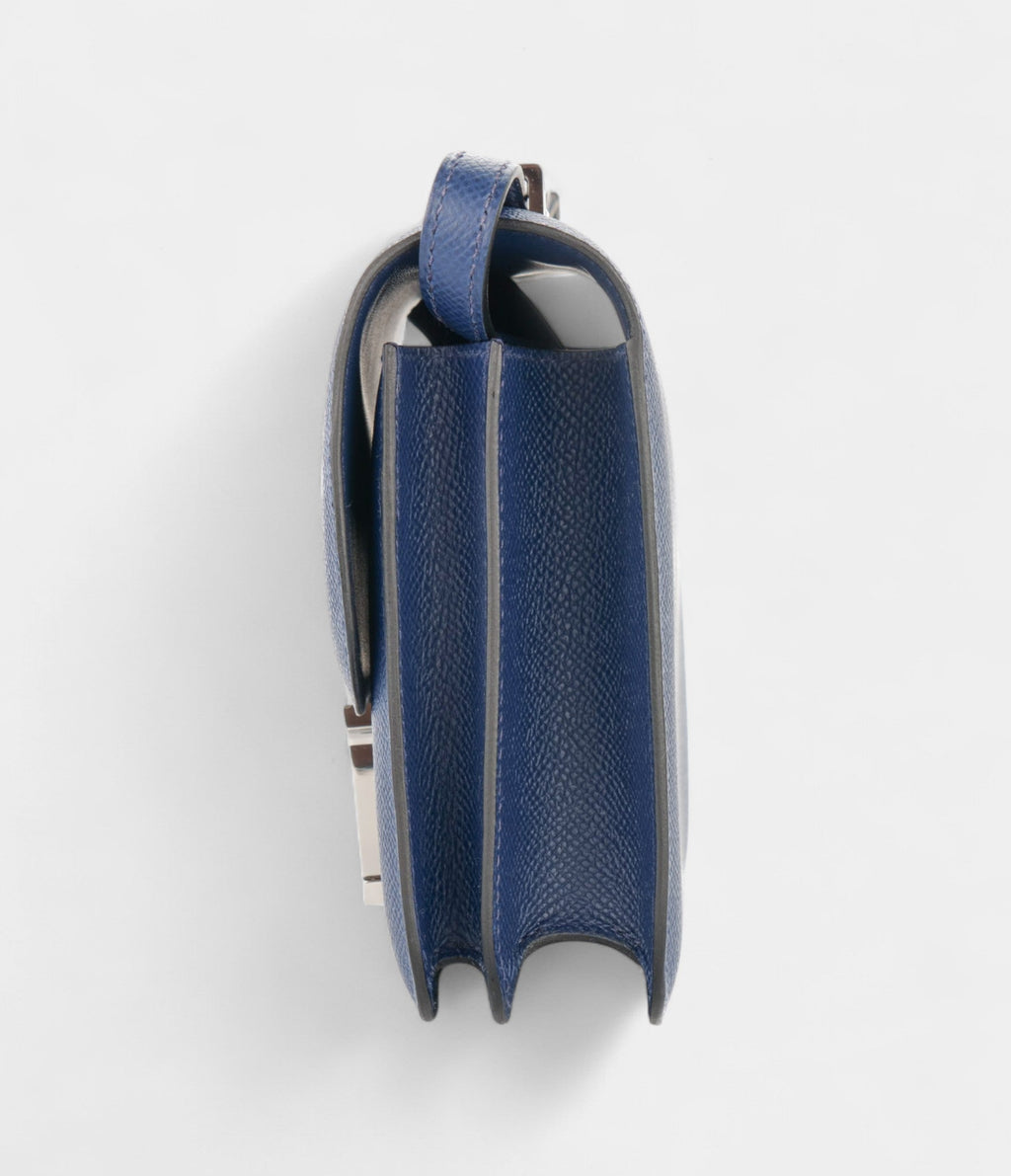 HMConstance 18 Navy Blue Epsom Palladium Hardware