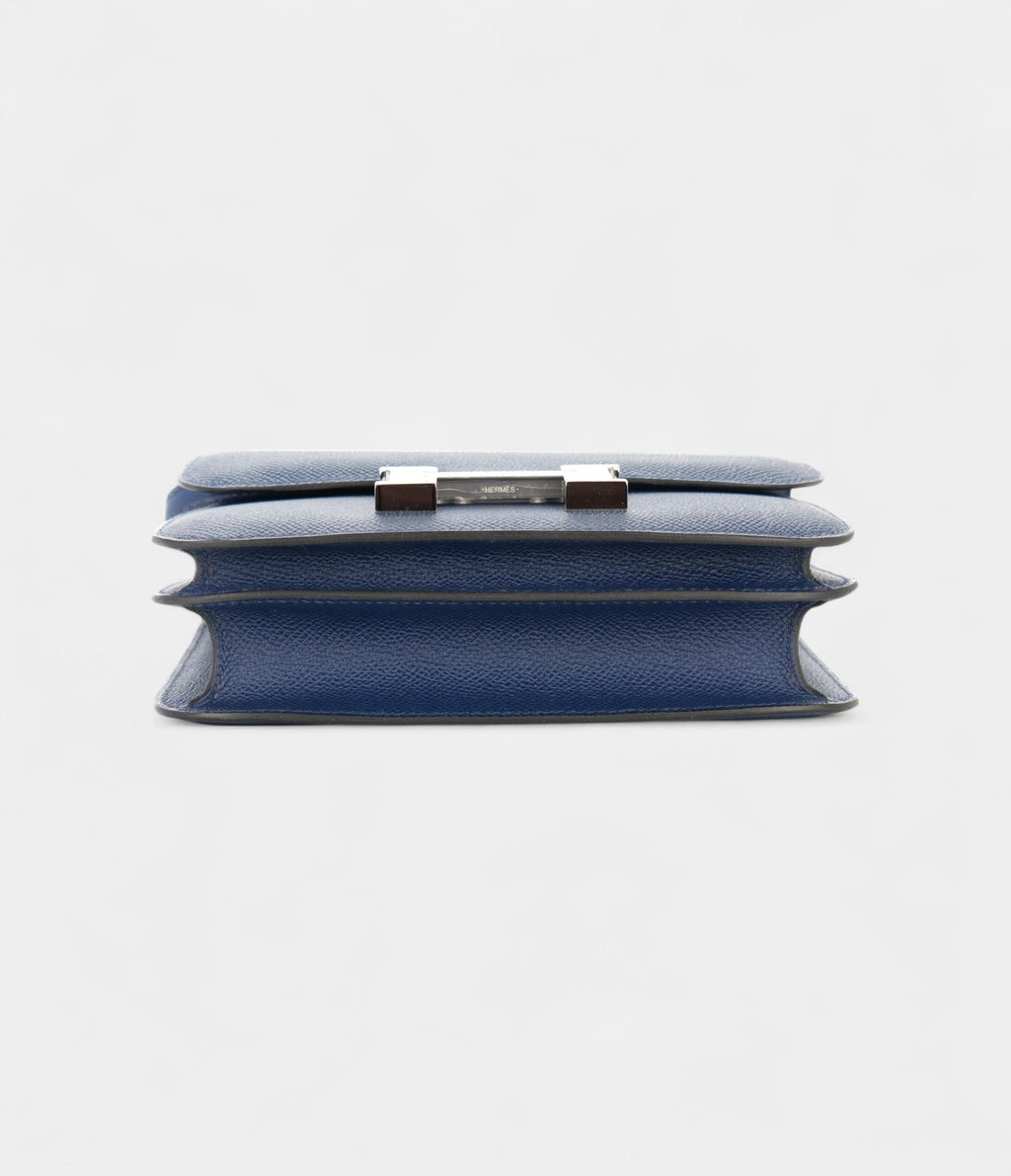 HMConstance 18 Navy Blue Epsom Palladium Hardware
