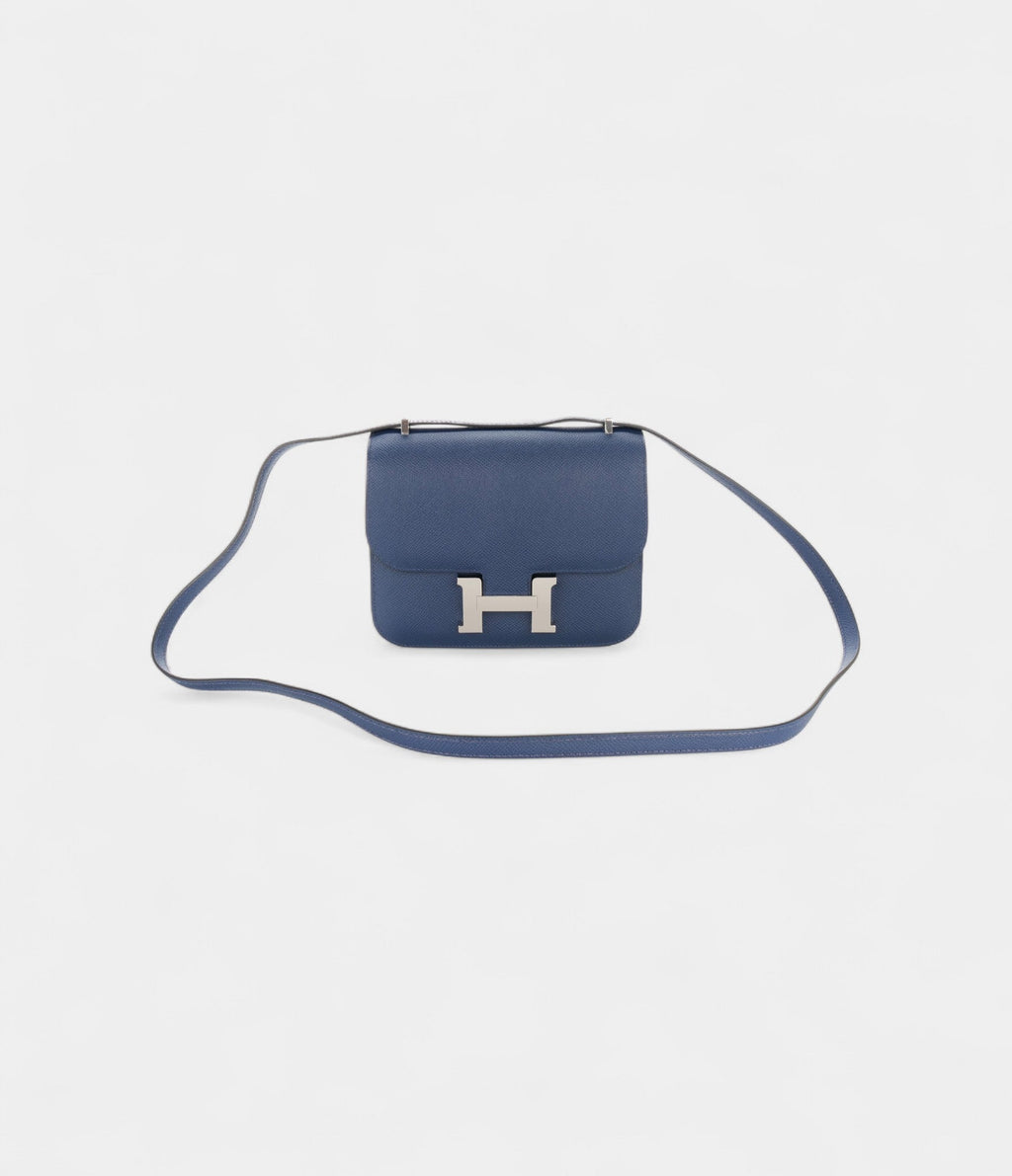 HMConstance 18 Navy Blue Epsom Palladium Hardware