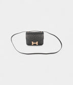 HMConstance 18 Noir / Black Ostrich Rose Gold Hardware