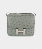 HMConstance 18 Ostrich Vert Amande Palladium Hardware