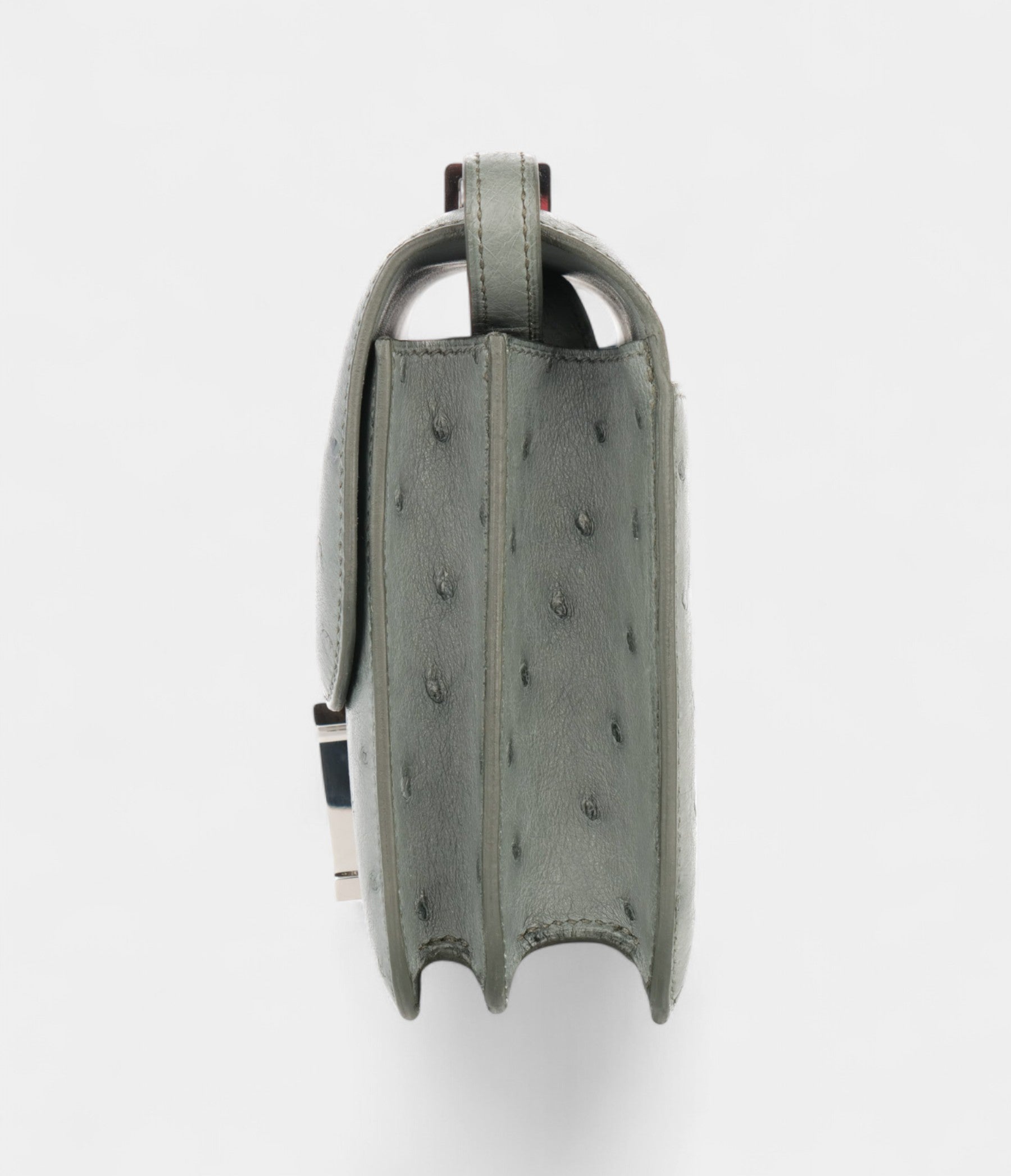 HMConstance 18 Ostrich Vert Amande Palladium Hardware