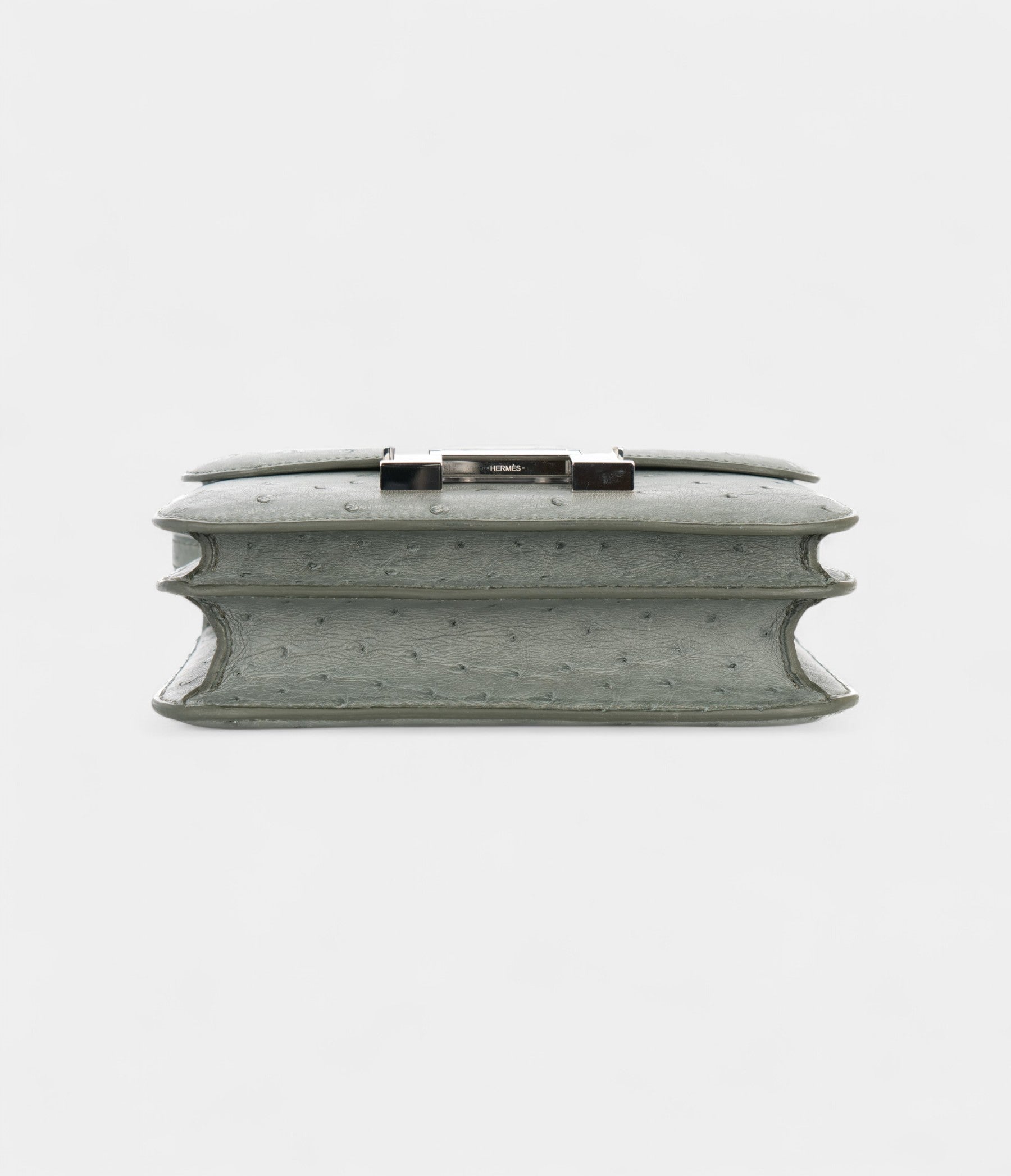 HMConstance 18 Ostrich Vert Amande Palladium Hardware