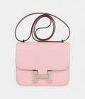 HMConstance 18 Rose Sakura Chevre Palladium Hardware