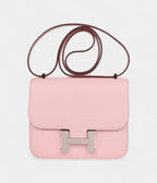 HMConstance 18 Rose Sakura Chevre Palladium Hardware