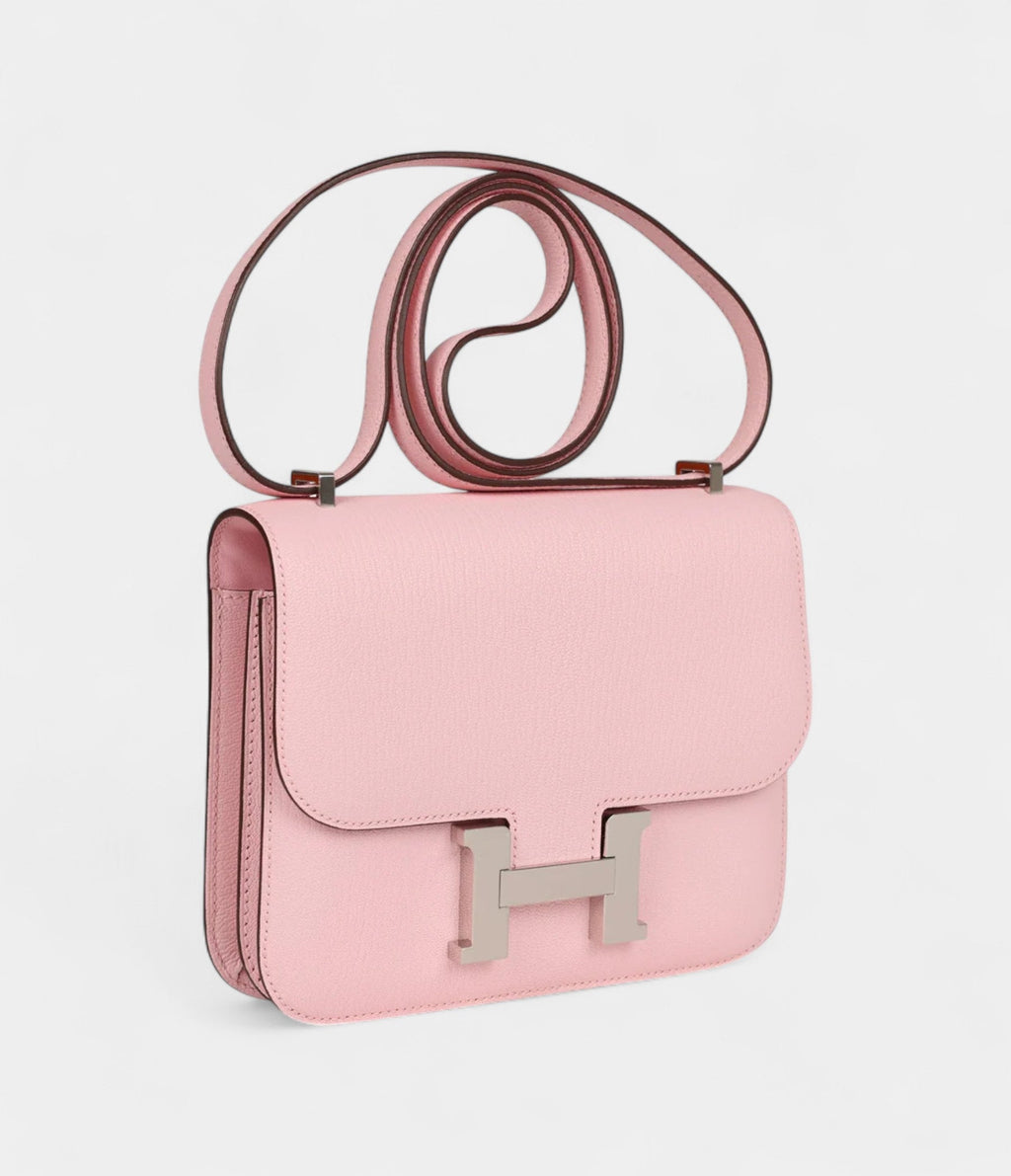 HMConstance 18 Rose Sakura Chevre Palladium Hardware