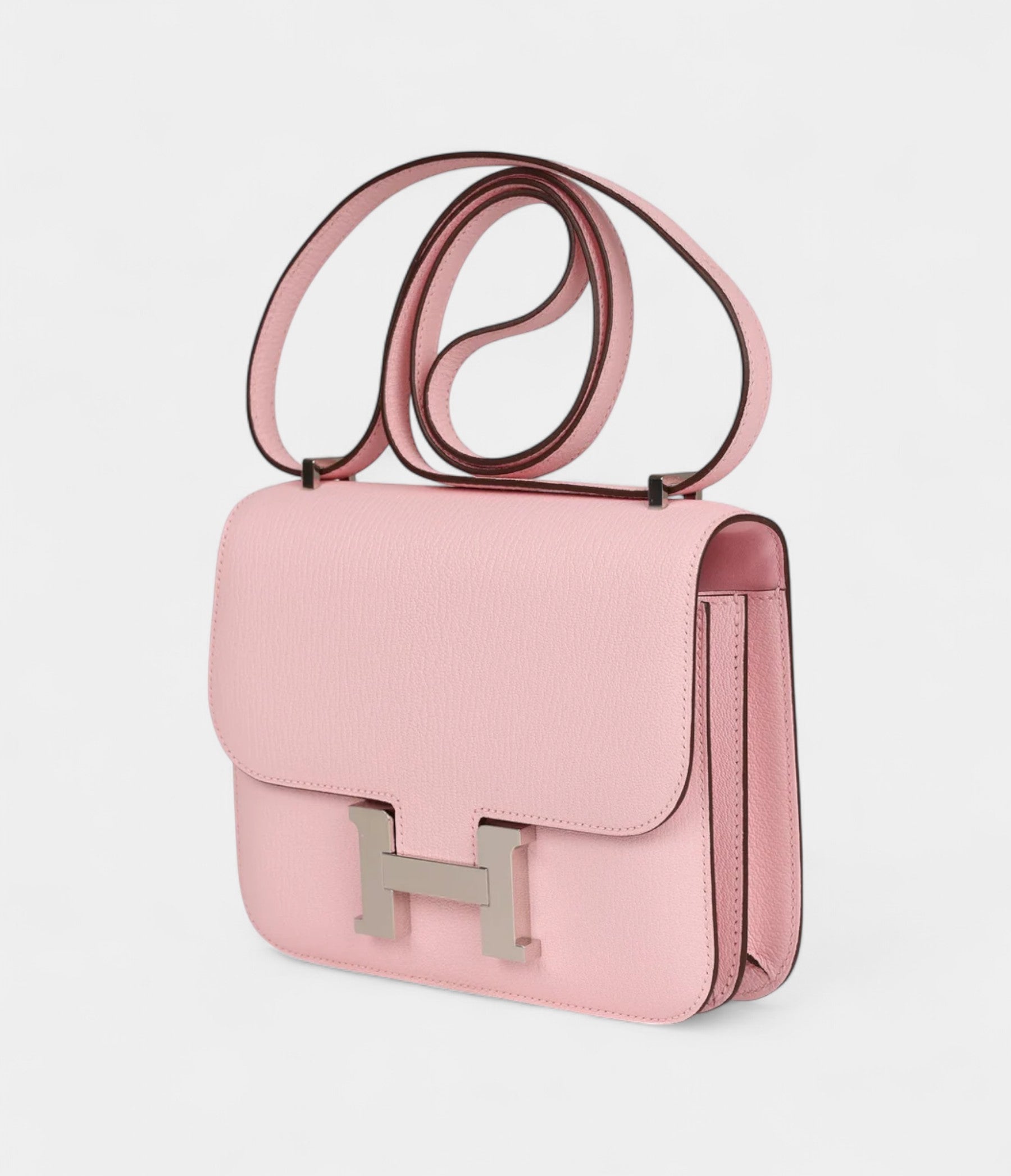 HMConstance 18 Rose Sakura Chevre Palladium Hardware