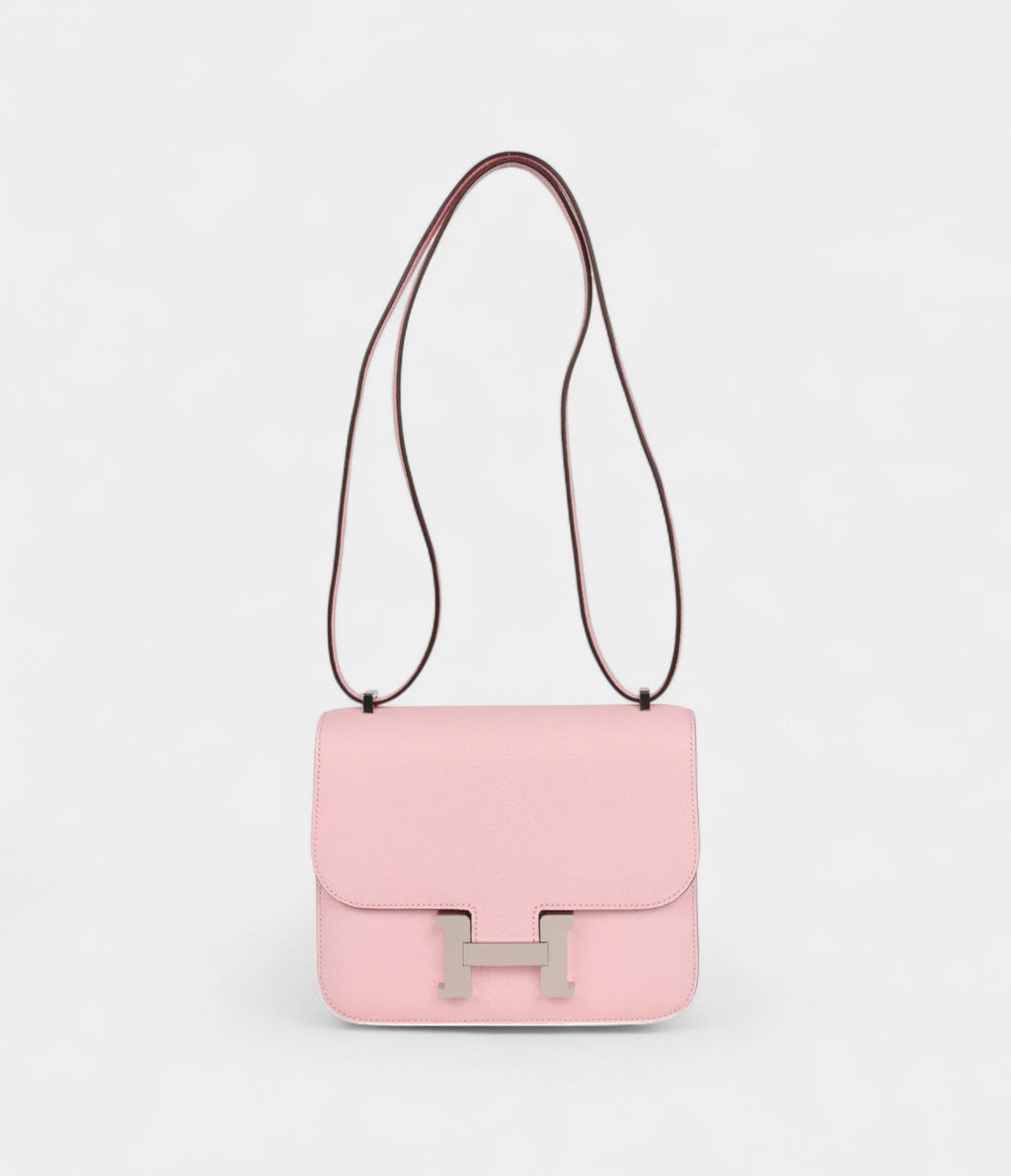 HMConstance 18 Rose Sakura Chevre Palladium Hardware