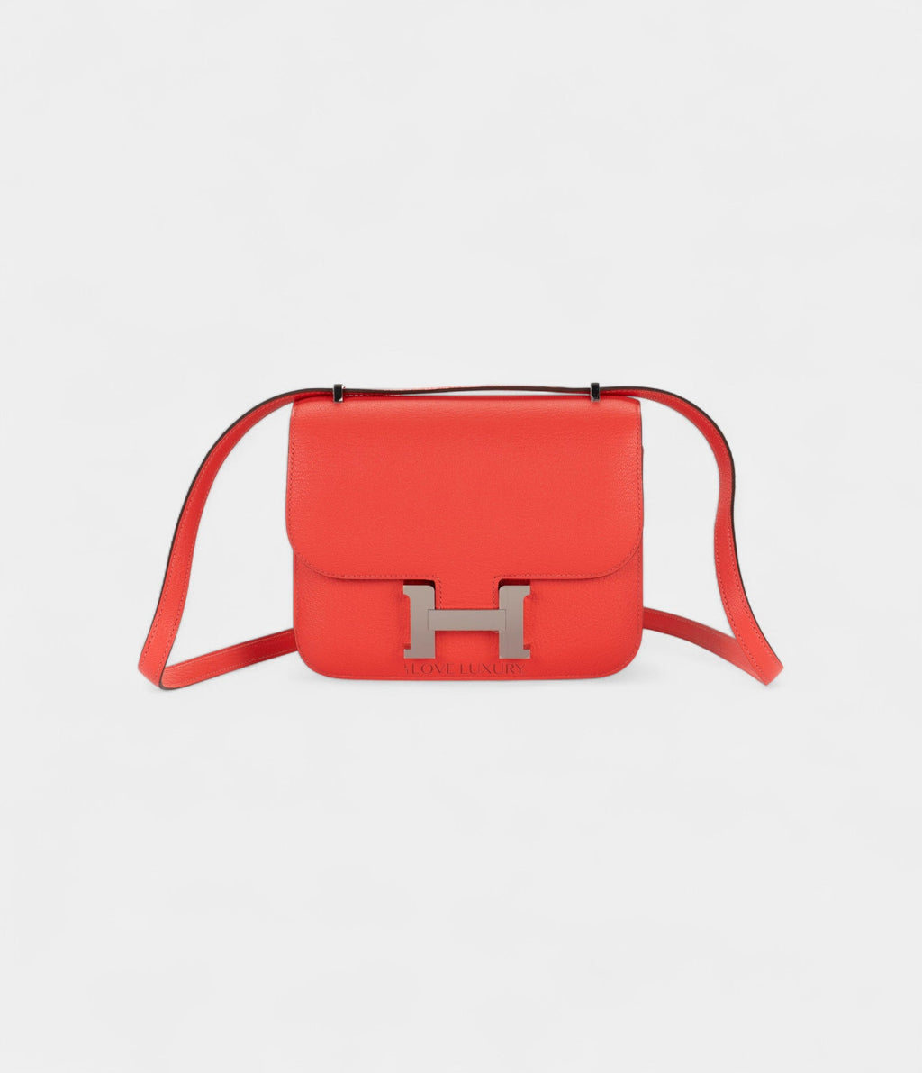 HMConstance 18 Rose Texas Chèvre Palladium Hardware