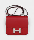 HMConstance 18 Rouge Casaque Evercolor Palladium Hardware
