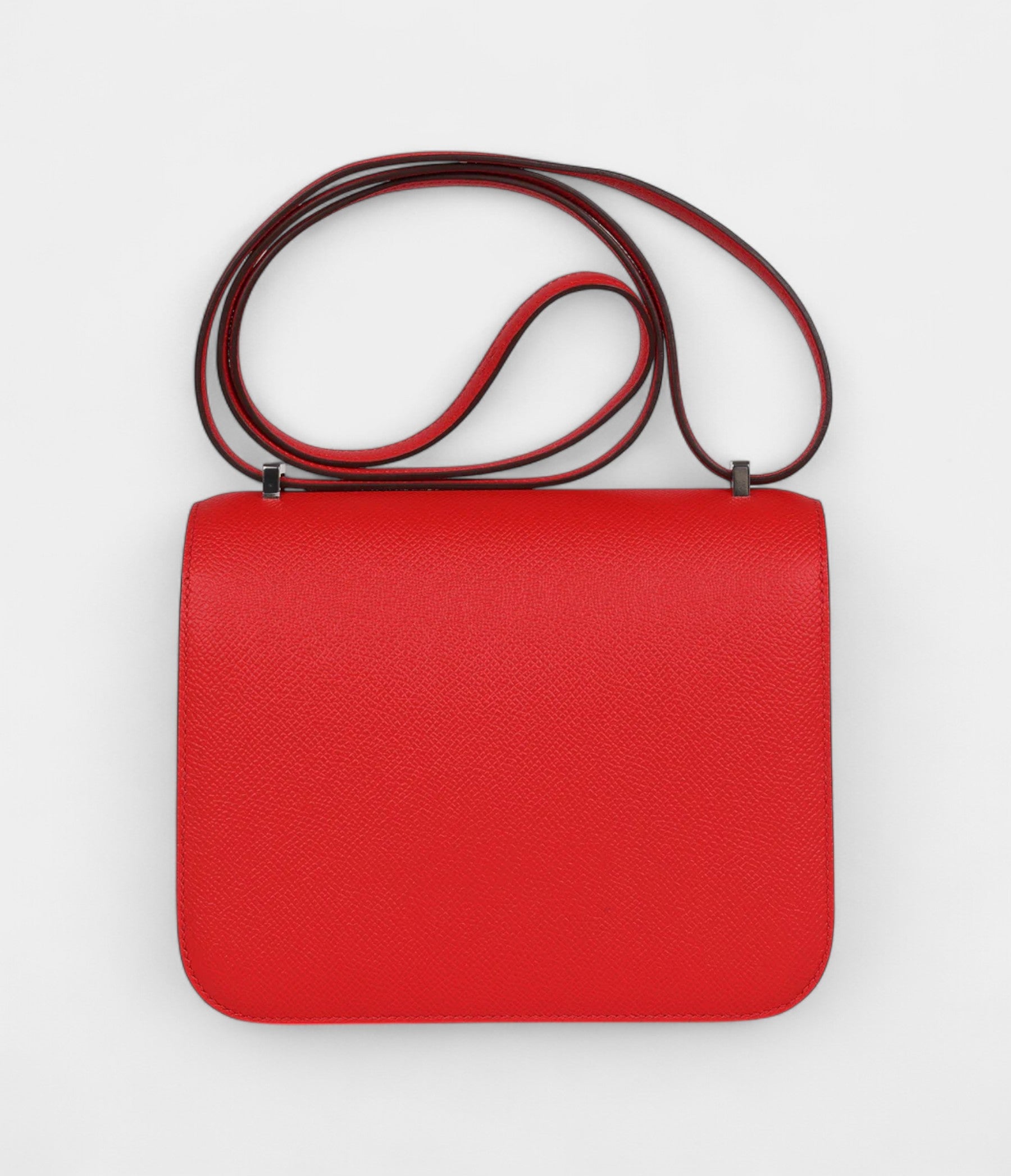 HMConstance 18 Rouge De Coeur Epsom Lacquered Palladium Hardware
