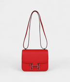 HMConstance 18 Rouge De Coeur Epsom Lacquered Palladium Hardware