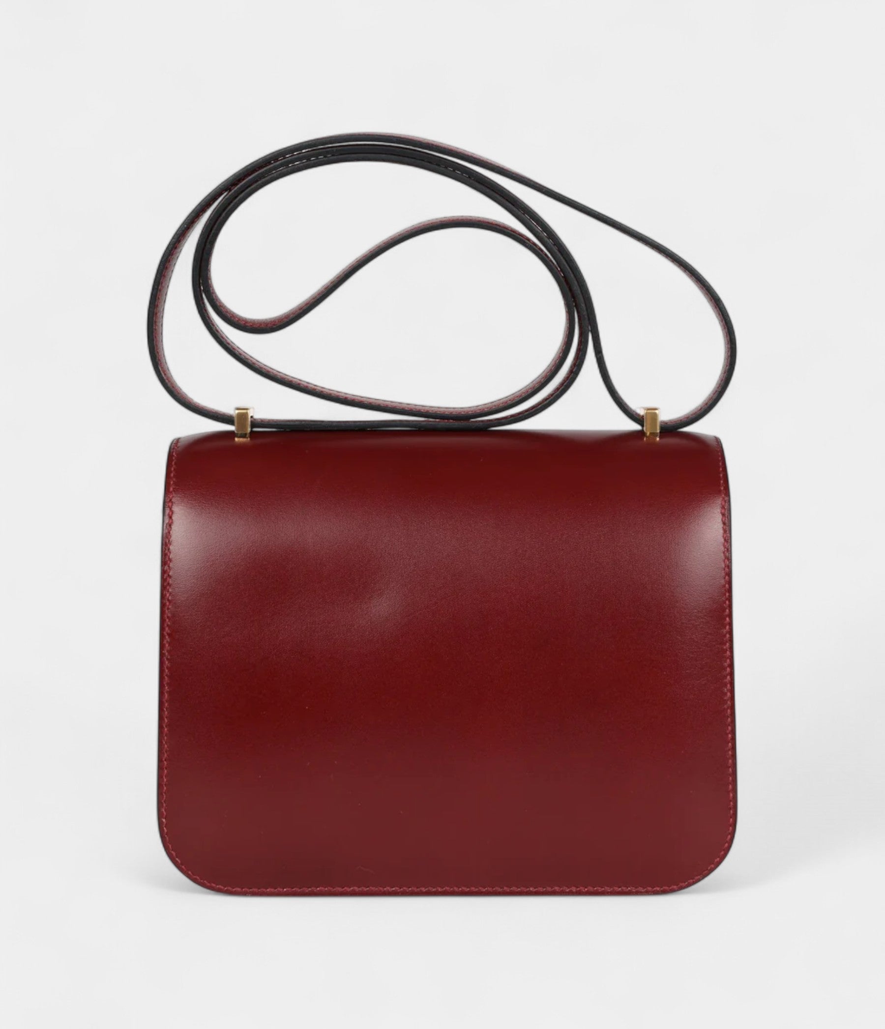 HMConstance 18 Rouge H Box Calfskin Gold Hardware