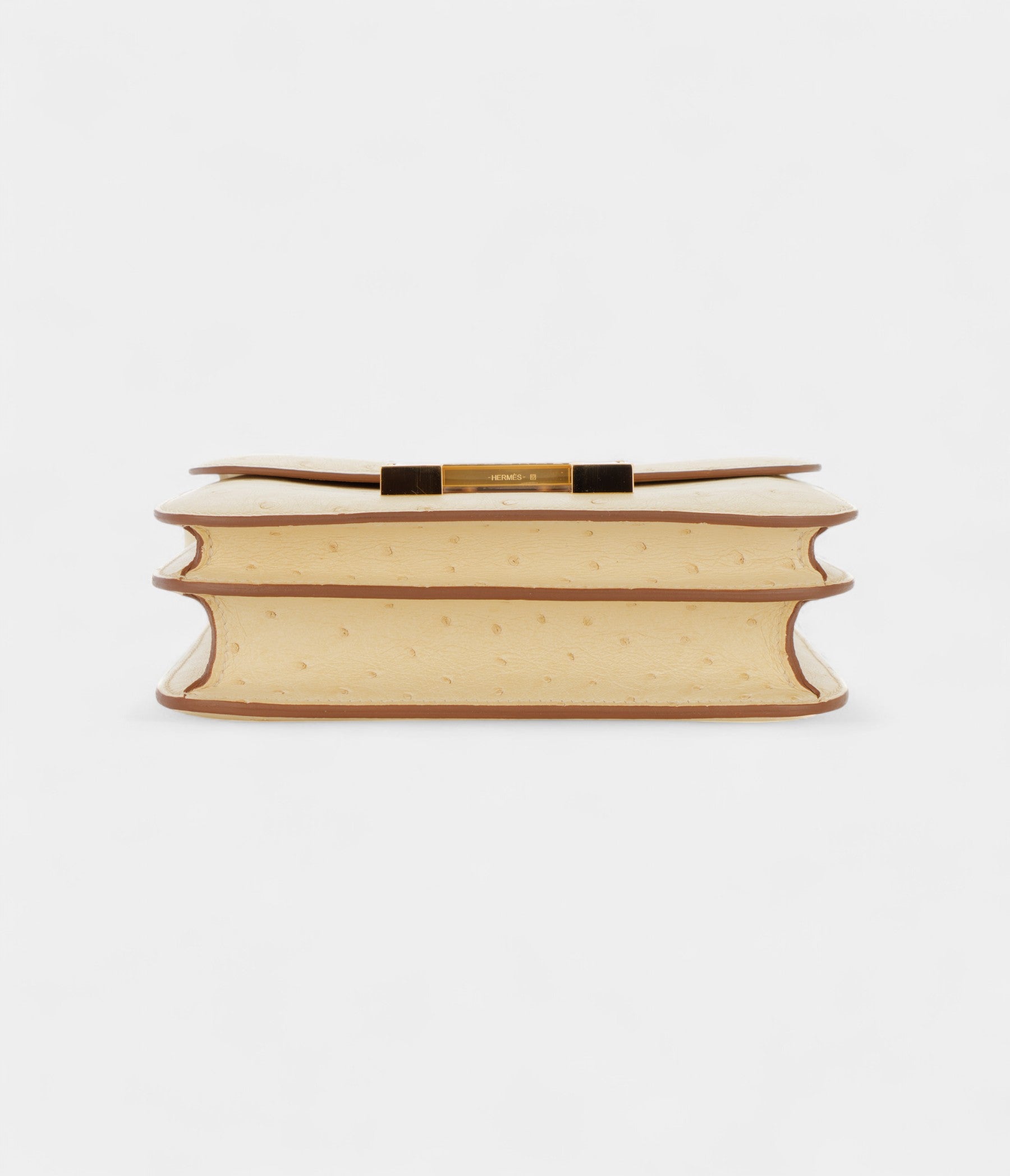 HMConstance 18 Vanille Ostrich Gold Hardware