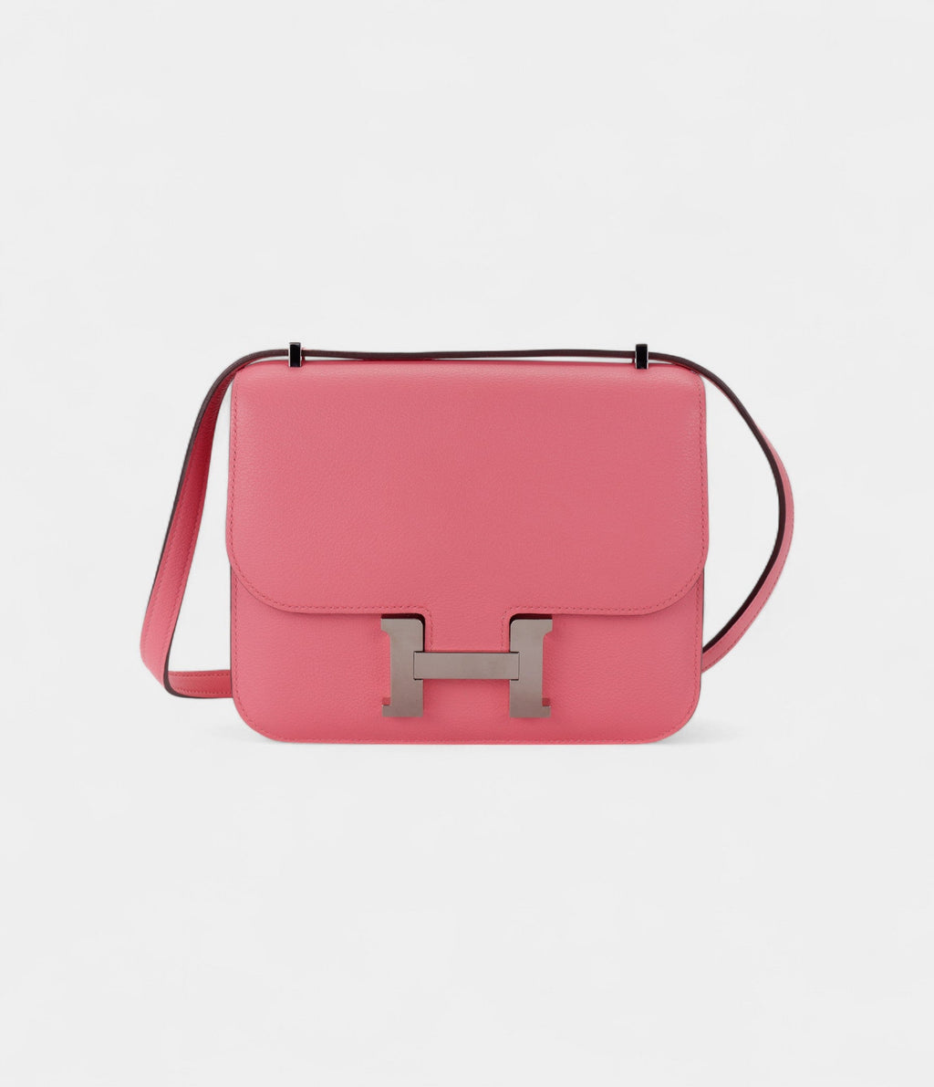HMConstance 18 Verso Rose D’ete/Terre Battue Chevre Palladium Hardware