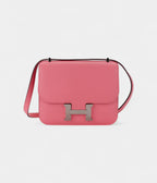 HMConstance 18 Verso Rose D’ete/Terre Battue Chevre Palladium Hardware
