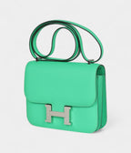 HMConstance 18 Vert Comics Epsom Palladium Hardware