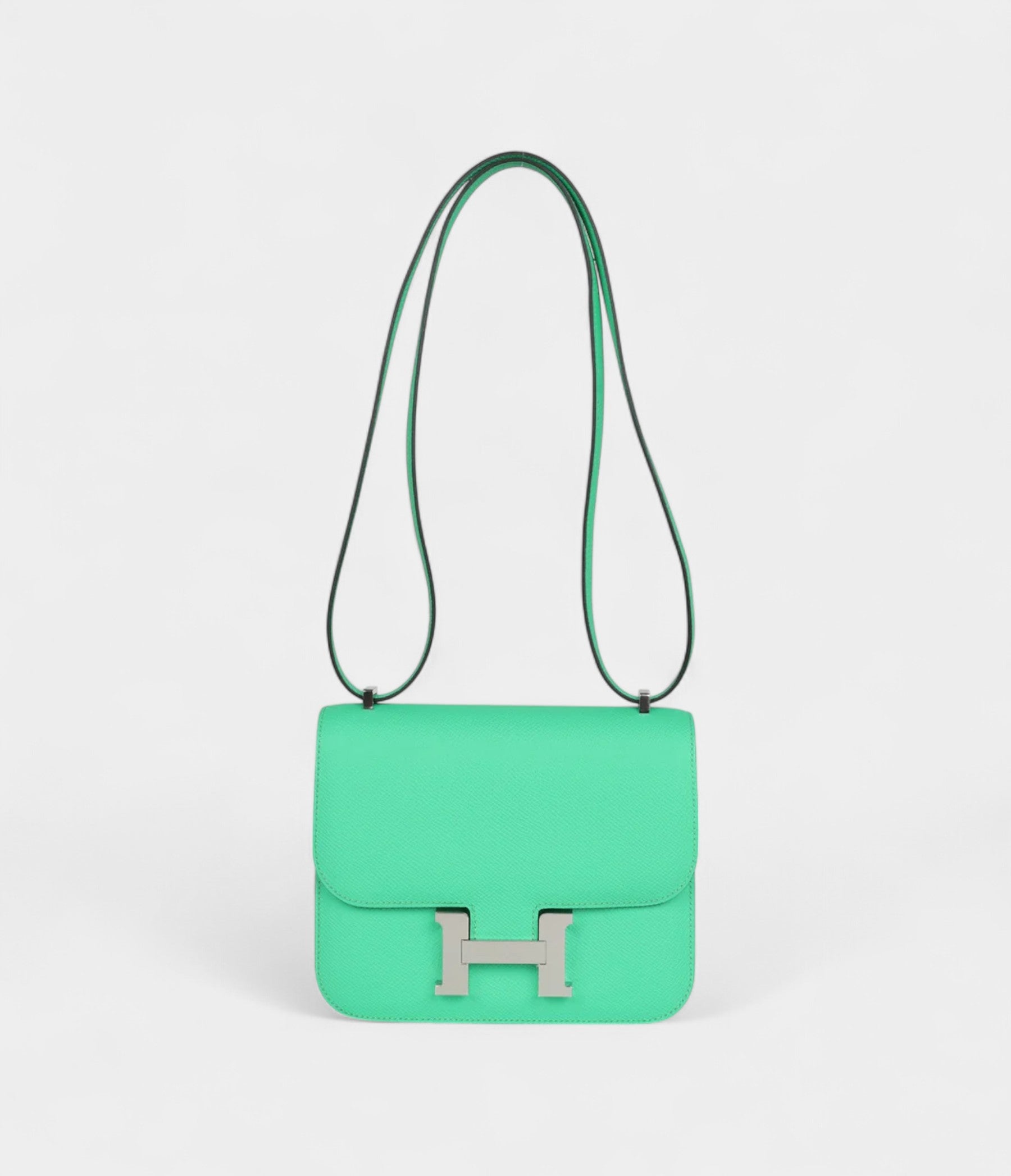 HMConstance 18 Vert Comics Epsom Palladium Hardware