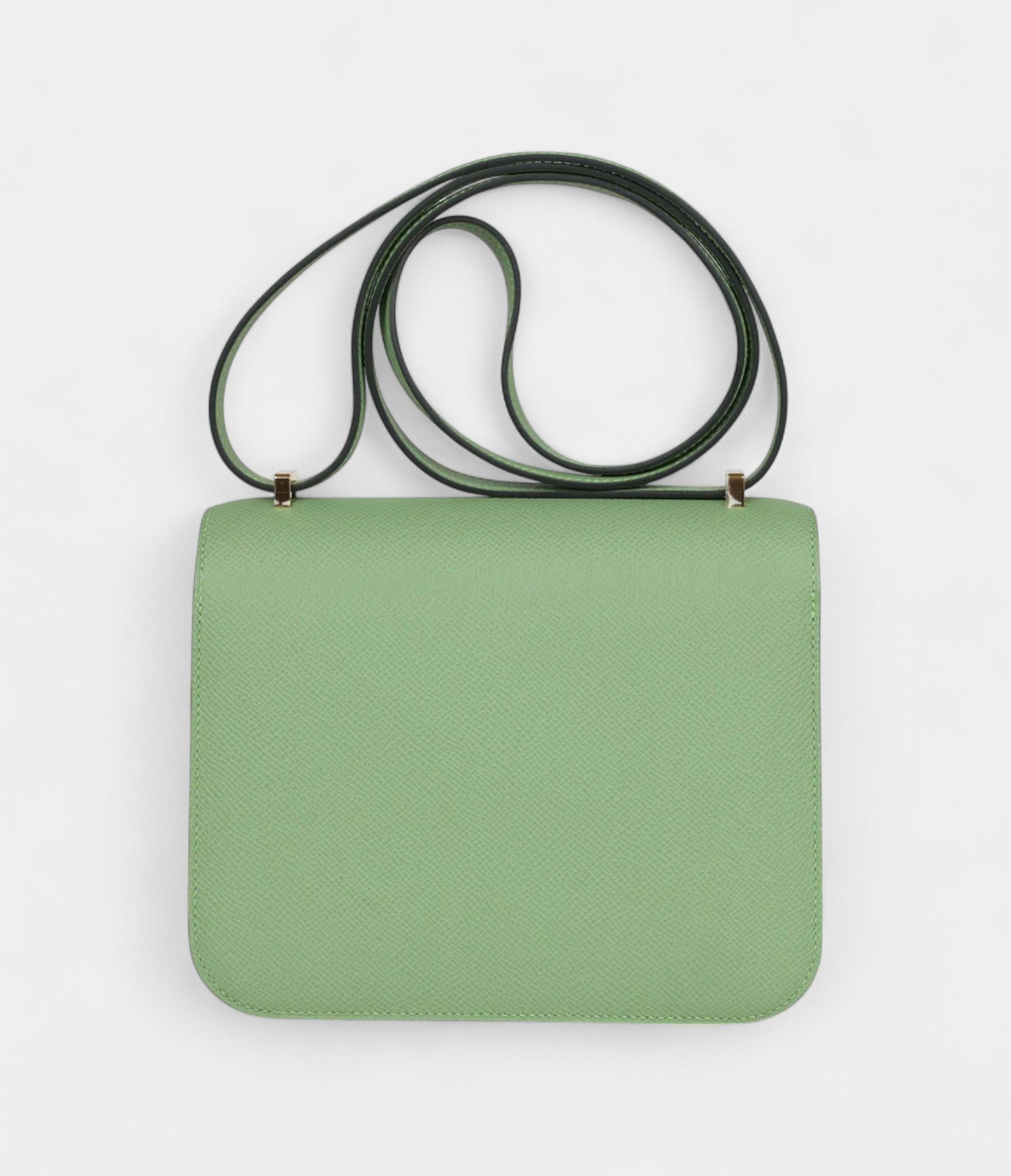 HMConstance 18 Vert Criquet Epsom Marquette Hardware