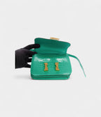 HMConstance 18 Vert Jade Shiny Alligator Gold Hardware