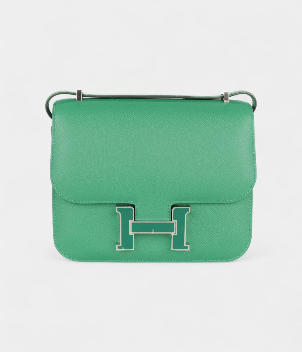 HMConstance 18 Vert Vertigo Epsom Palladium Hardware