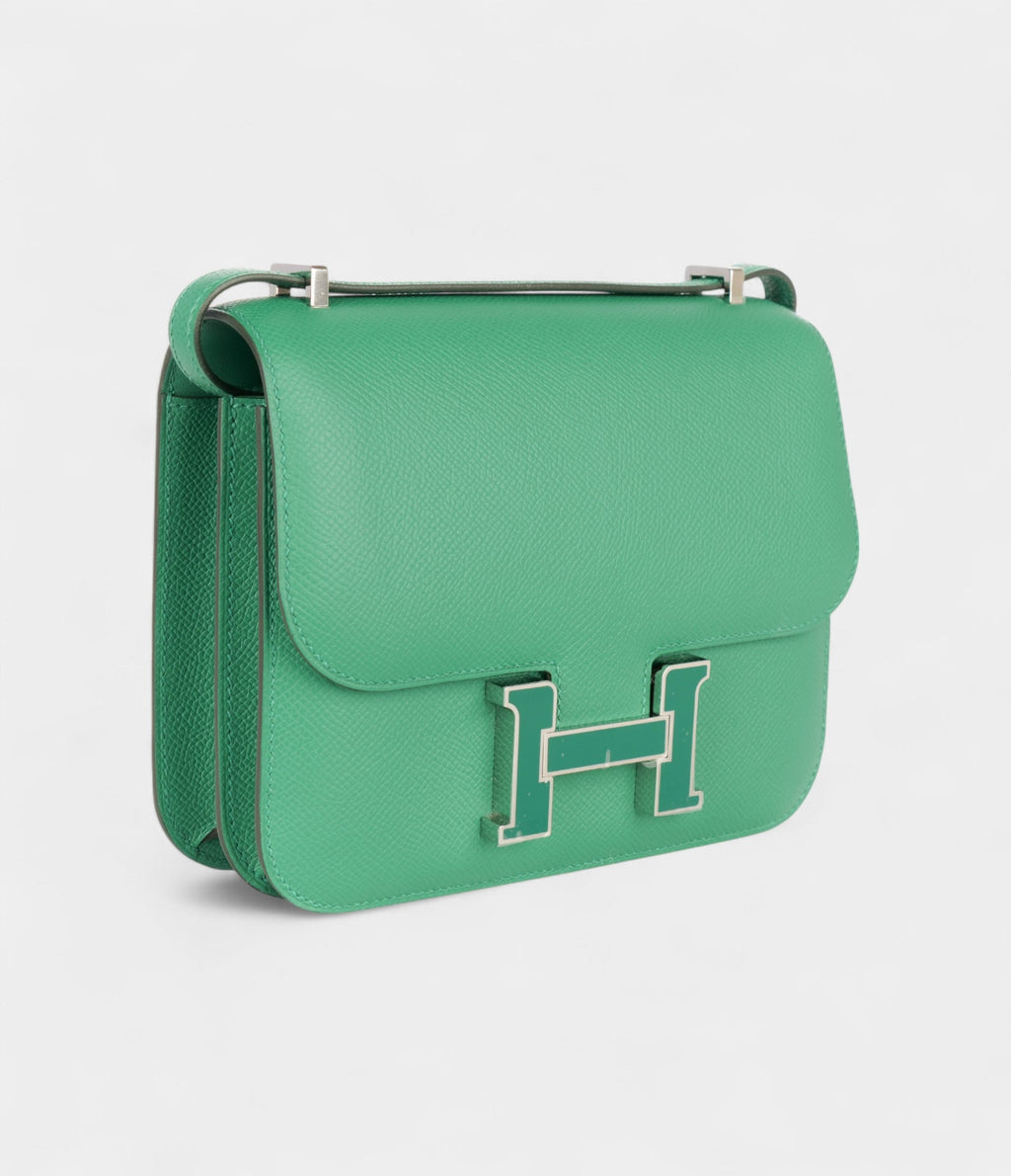 HMConstance 18 Vert Vertigo Epsom Palladium Hardware
