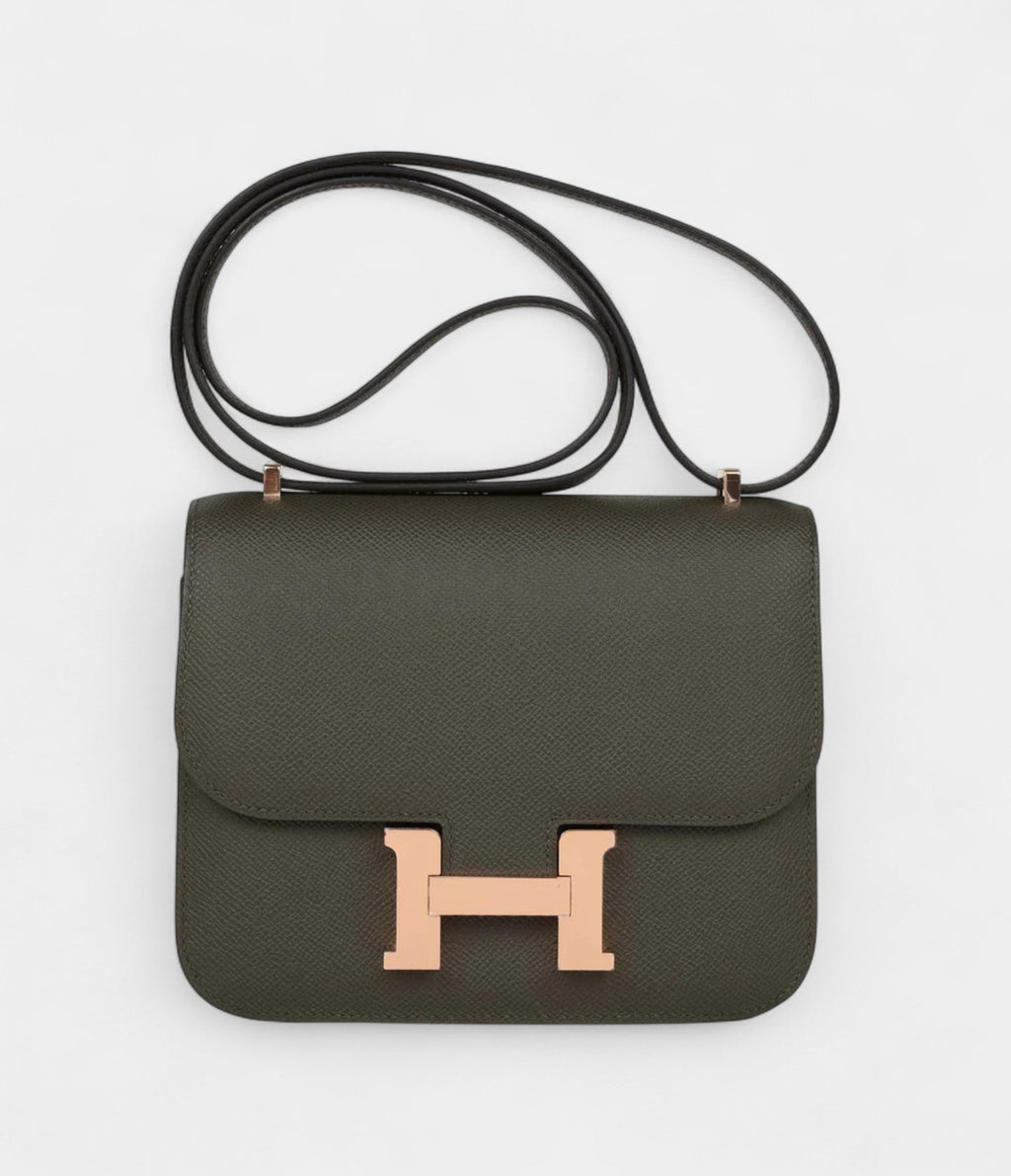 HMConstance 18 Vert de Gris Epsom Rose Gold Hardware