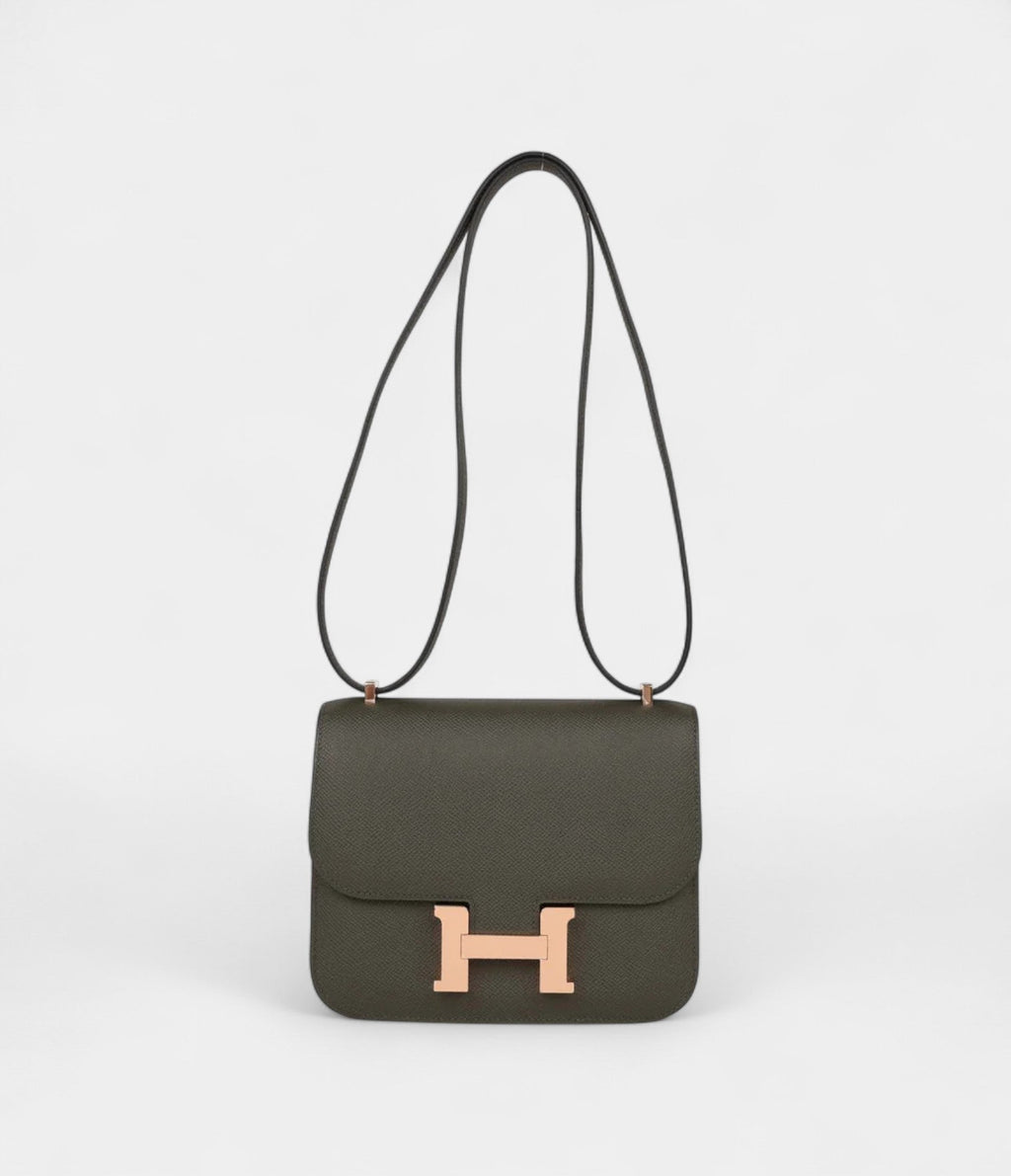 HMConstance 18 Vert de Gris Epsom Rose Gold Hardware