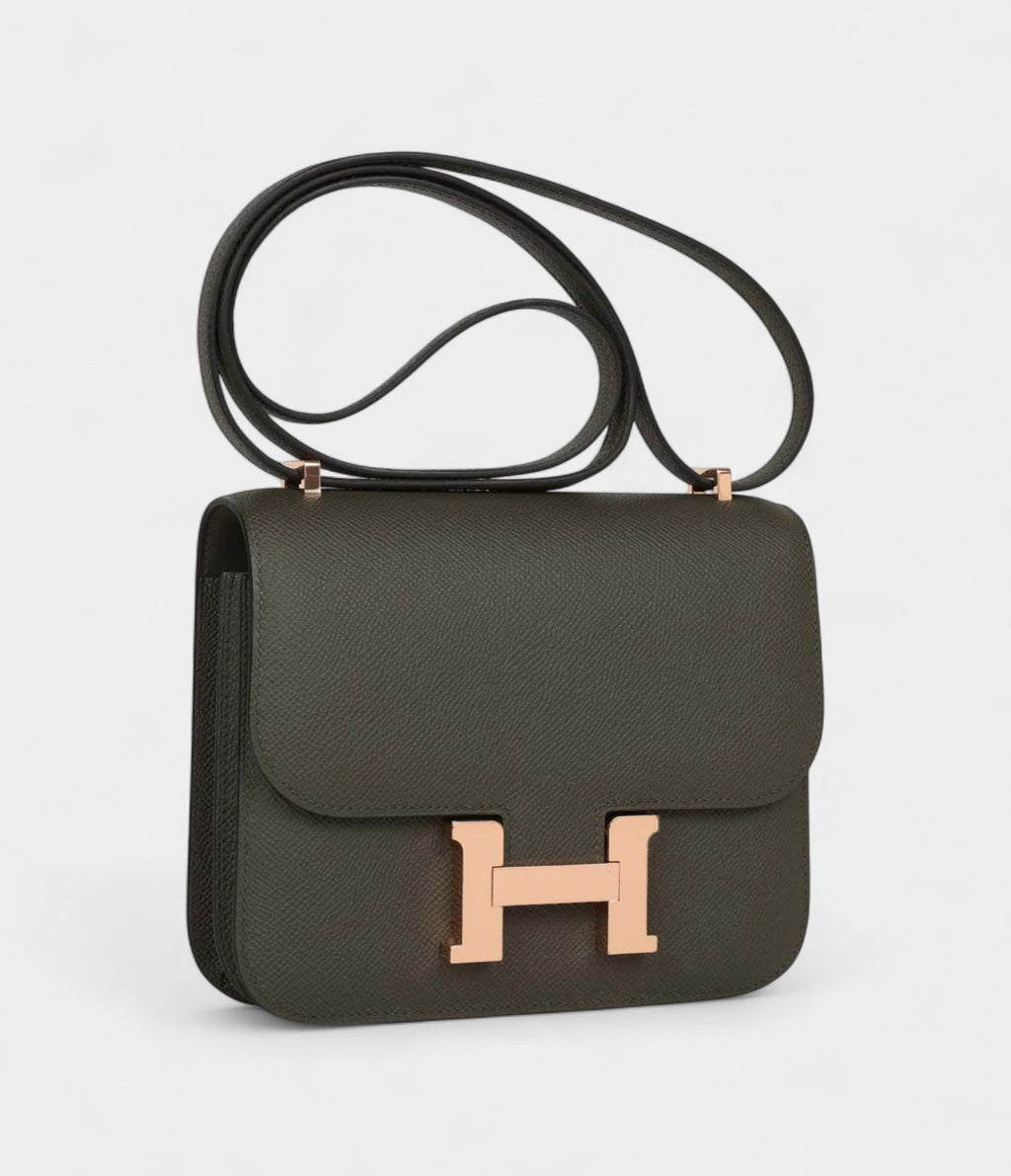 HMConstance 18 Vert de Gris Epsom Rose Gold Hardware