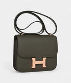 HMConstance 18 Vert de Gris Epsom Rose Gold Hardware