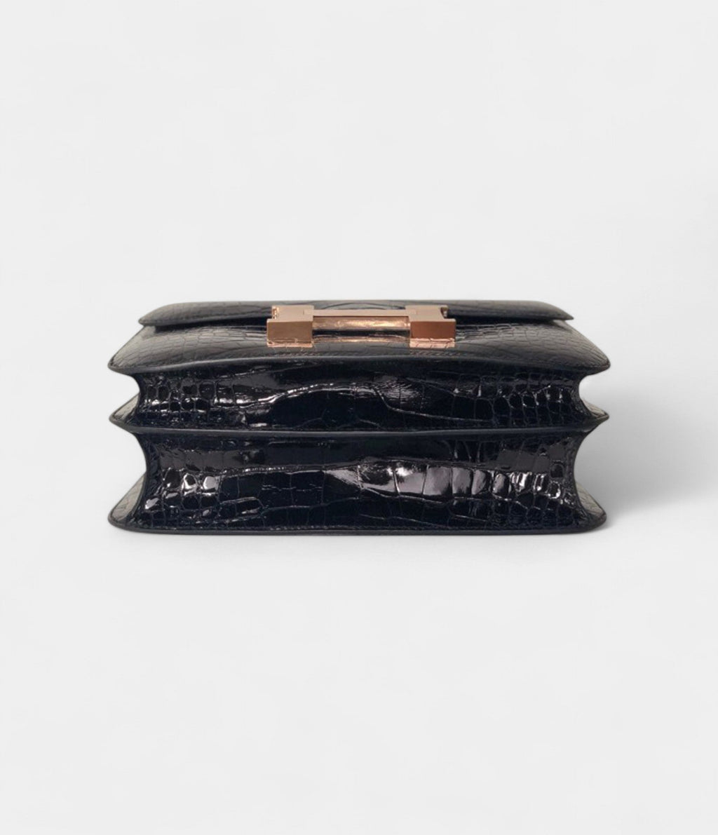 HMConstance 24 Alligator Noir Bag