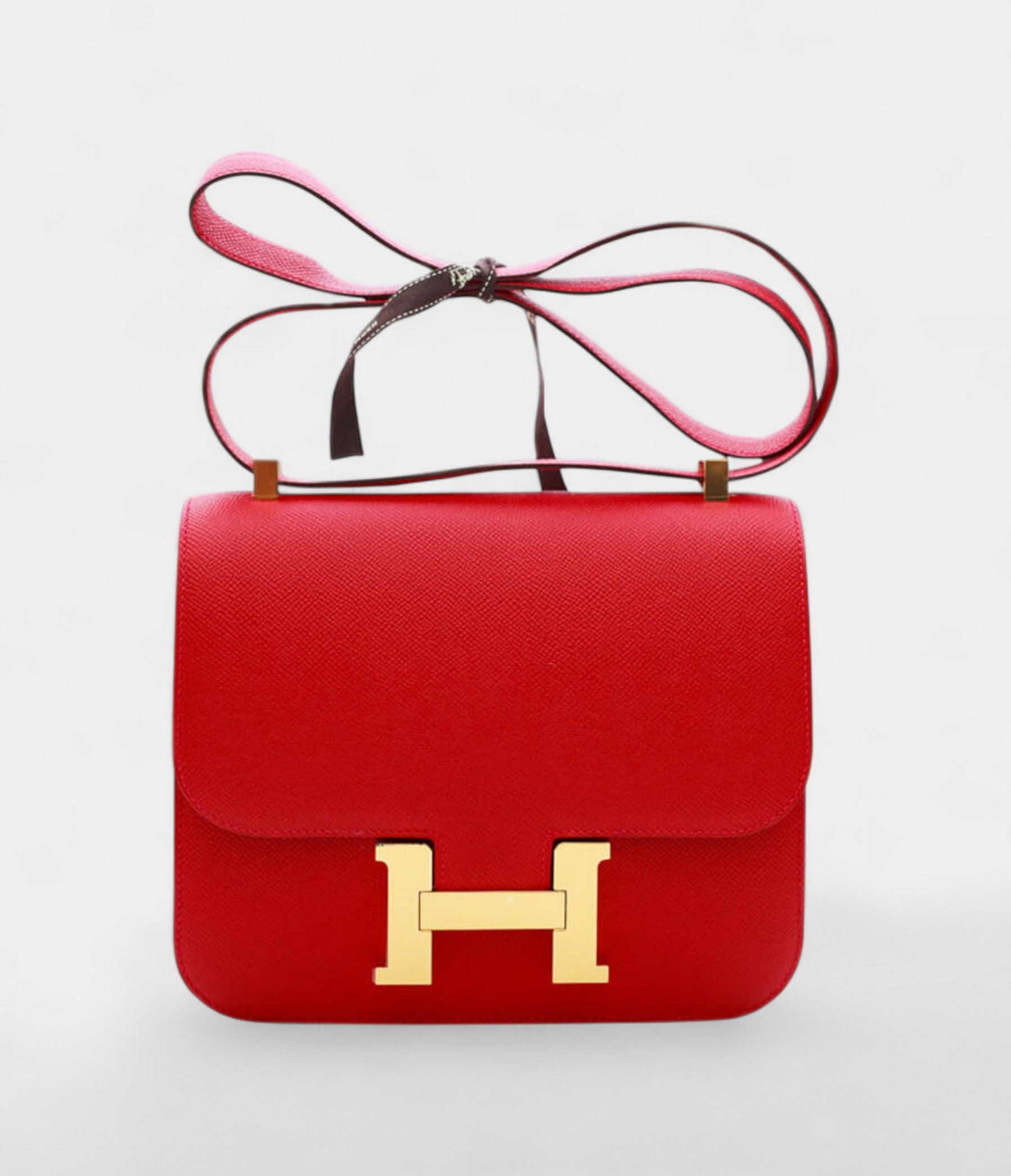 HMConstance 24 Bag Rouge Casaque Epsom